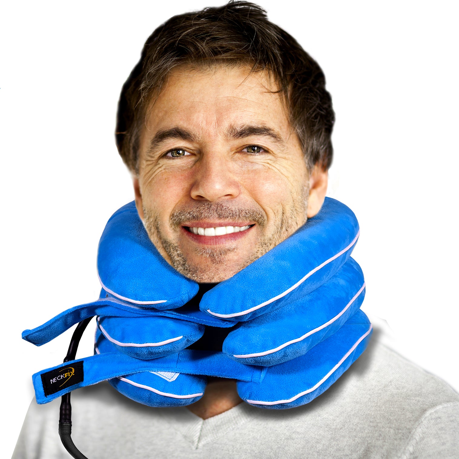 NeckFix Cervical Neck Traction Device for Instant Neck Pain Relief [FDA Approved]